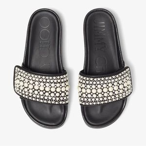Jimmy Choo Fitz Pearl Slides